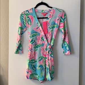 NWY Lilly Pulitzer Karlie Wrap Romper XXS